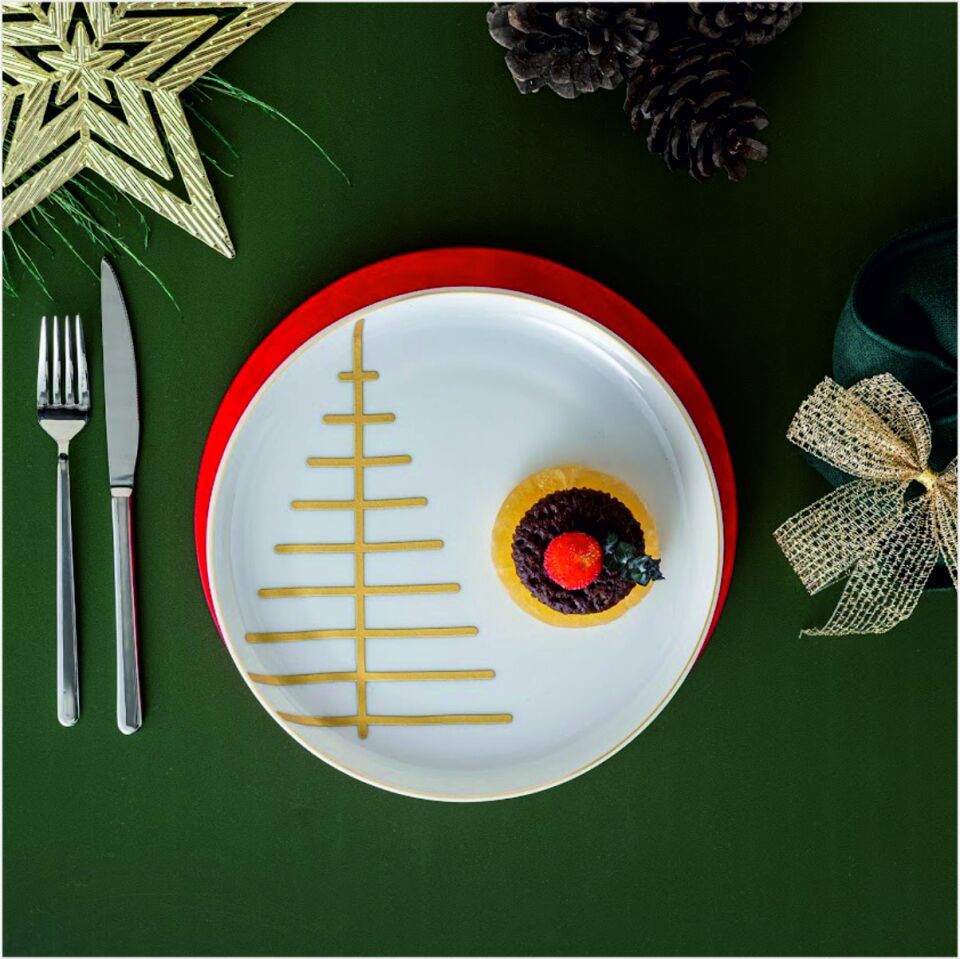 Emsan Starlıght Pasta Tabağı 21 Cm Gold