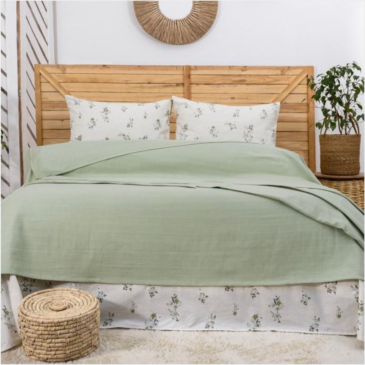 SCHAFER HOME FLOWER ÇK PİKE TAKIMI 4 PARÇA-YEŞİL