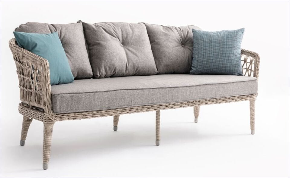 Terazzi Oslo 80X140 Bahçe Oturma Grubu-Cappicino