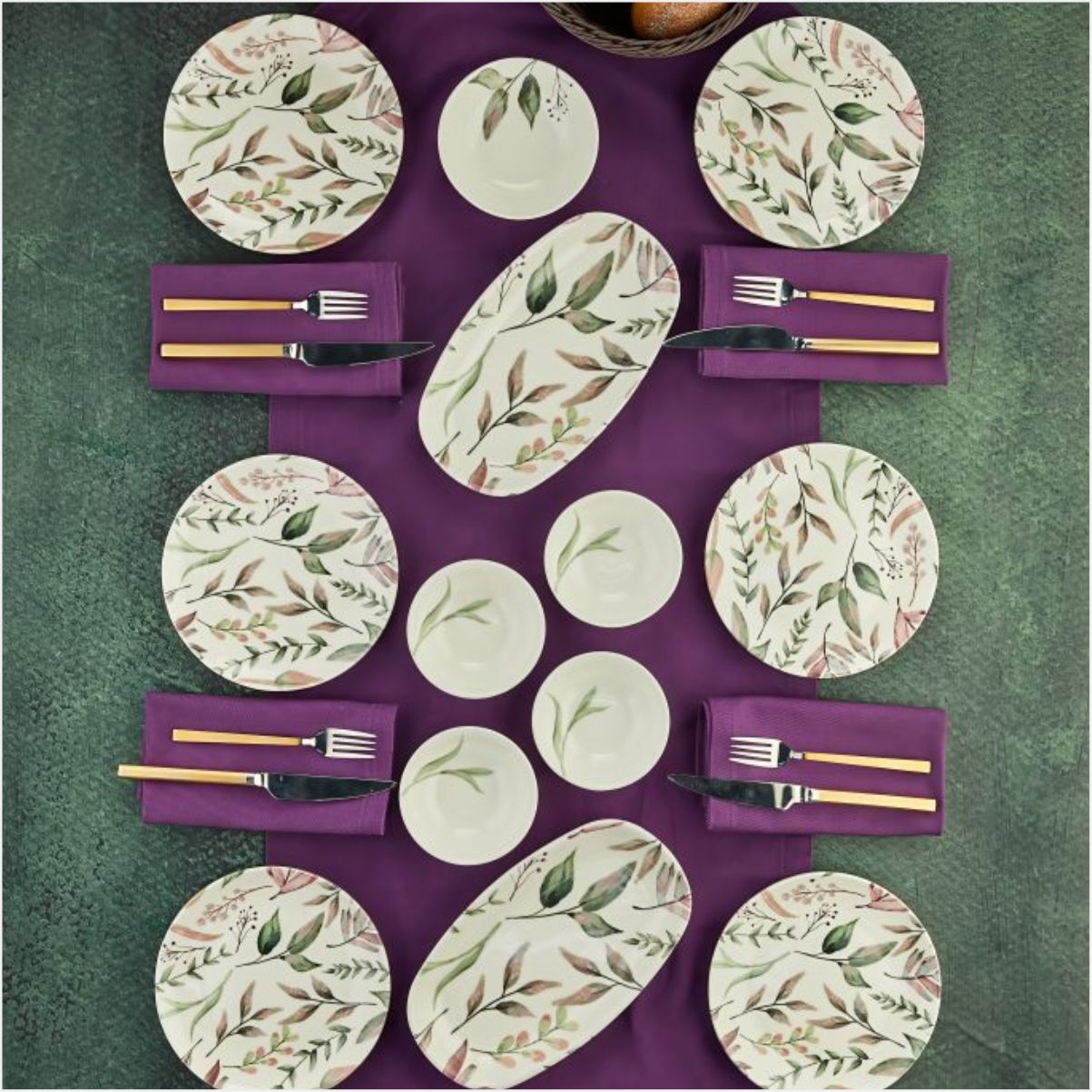 COOKER CKR4259 COOKER 14 PRÇ PURE PORSELEN KAHVALTI SETİ