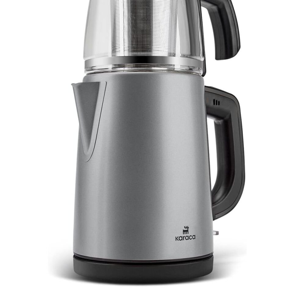 Karaca Tea Glass Çelik Çay Makinesi Antrasıt