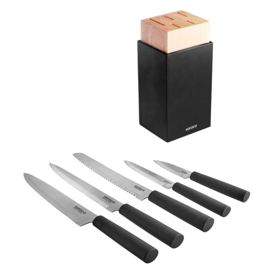 Karaca Viego 6 Parça Bıçak Seti Black