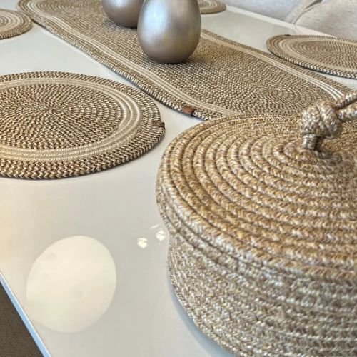 COTTON HOUSE SİMSİZ SUPLA 6 TABAK 1 RUNNER CAPUCUNO