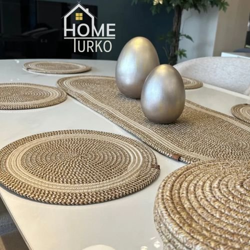 COTTON HOUSE SİMSİZ SUPLA 6 TABAK 1 RUNNER CAPUCUNO