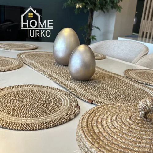 COTTON HOUSE SİMSİZ SUPLA 6 TABAK 1 RUNNER CAPUCUNO