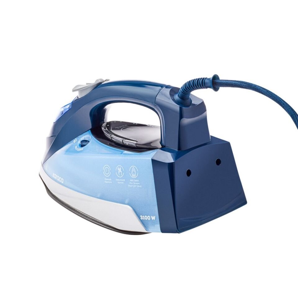Karaca Vantuz İrona Buharlı Ütü Pearl Mavi 3100 W