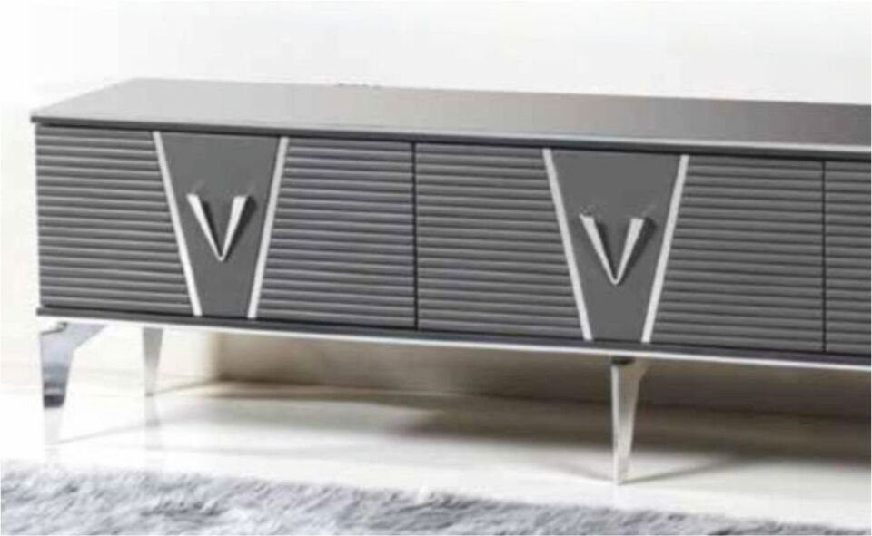 LİNZA VAKKO 180 CM 3 ÇEKMECELİ TV SEHPASI ANTRASİT