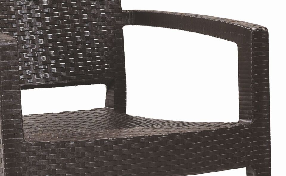 PURTAŞ İTALİ 90X150 ZEUGMA KAHVE CAMLI MASA TAKIMI