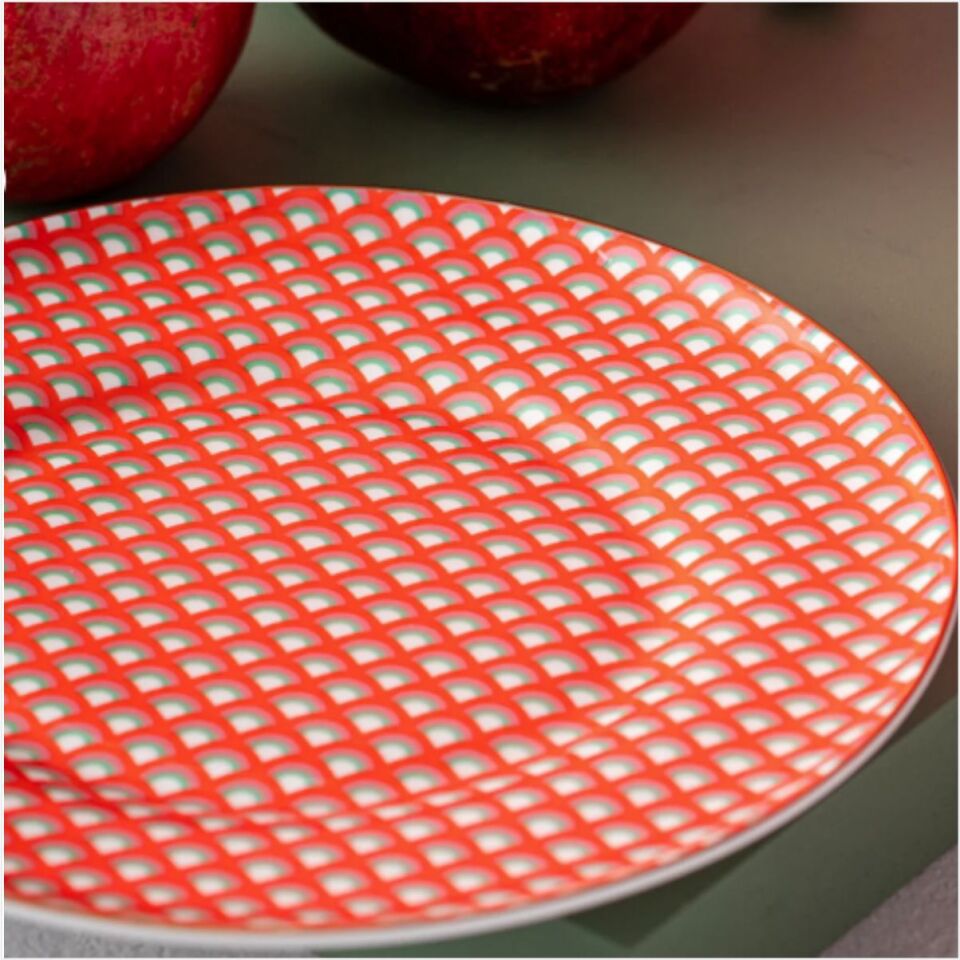 Emsan Nar Pasta Tabağı 21 Cm Kırmızı