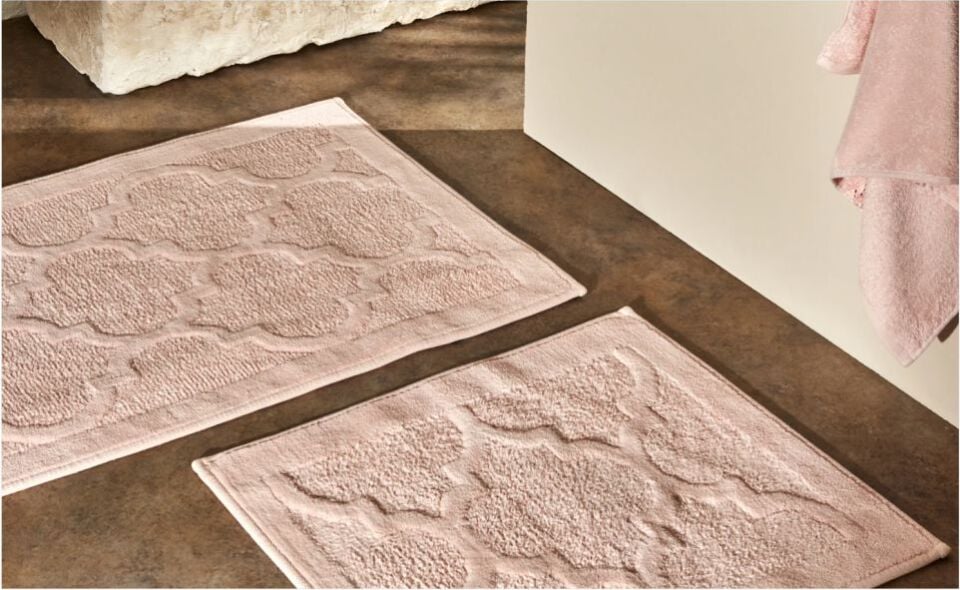 Karaca Home Katy 2 Parça Banyo Paspası Pudra