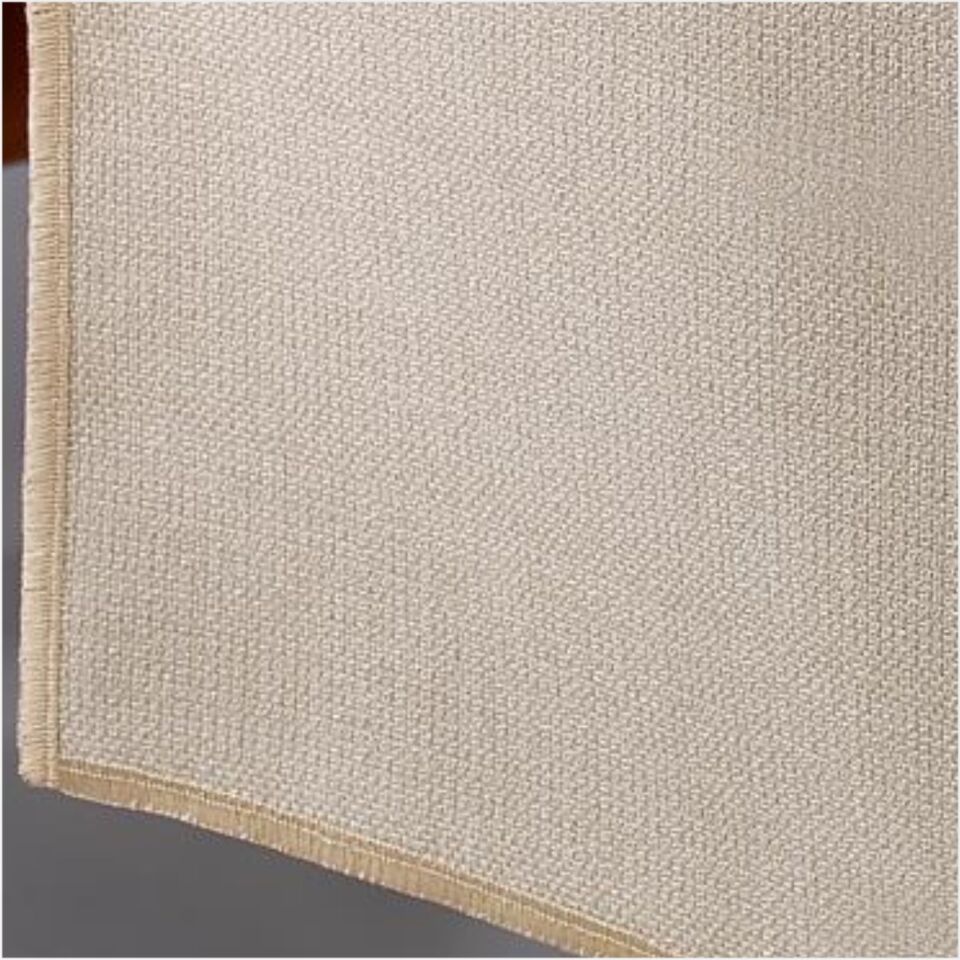 SCHAFER HOME BİANCA KETEN POLYESTER RUNNER 40X160 CM 1 PARÇA-KREM