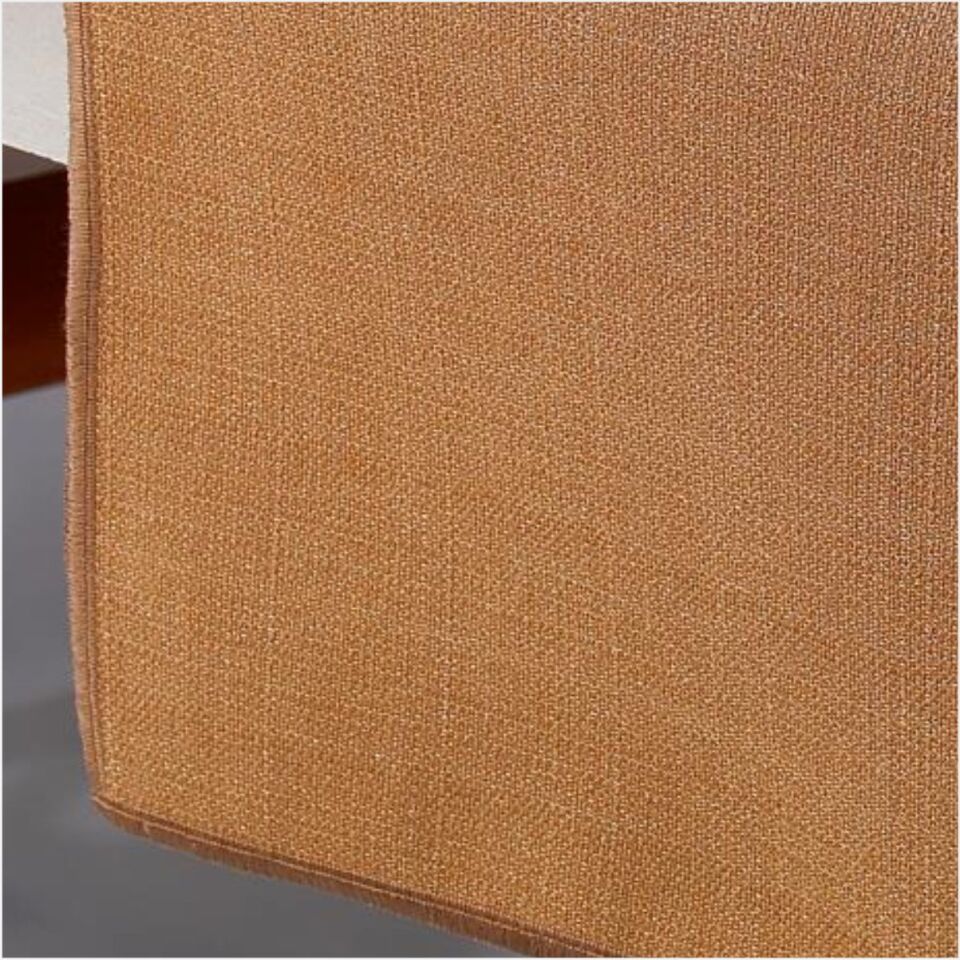 SCHAFER HOME BİANCA KETEN POLYESTER RUNNER 40X160 CM 1 PARÇA-KAHVERENGİ