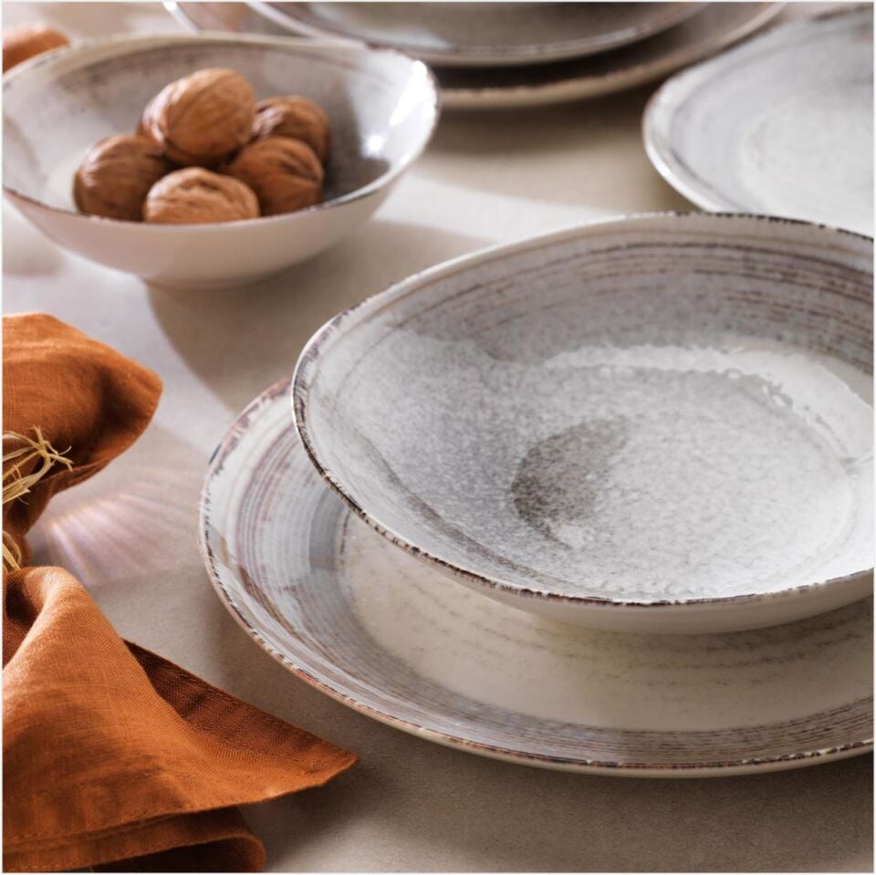 Schafer Lunar Yemek Takımı 24Parça. - Kah01