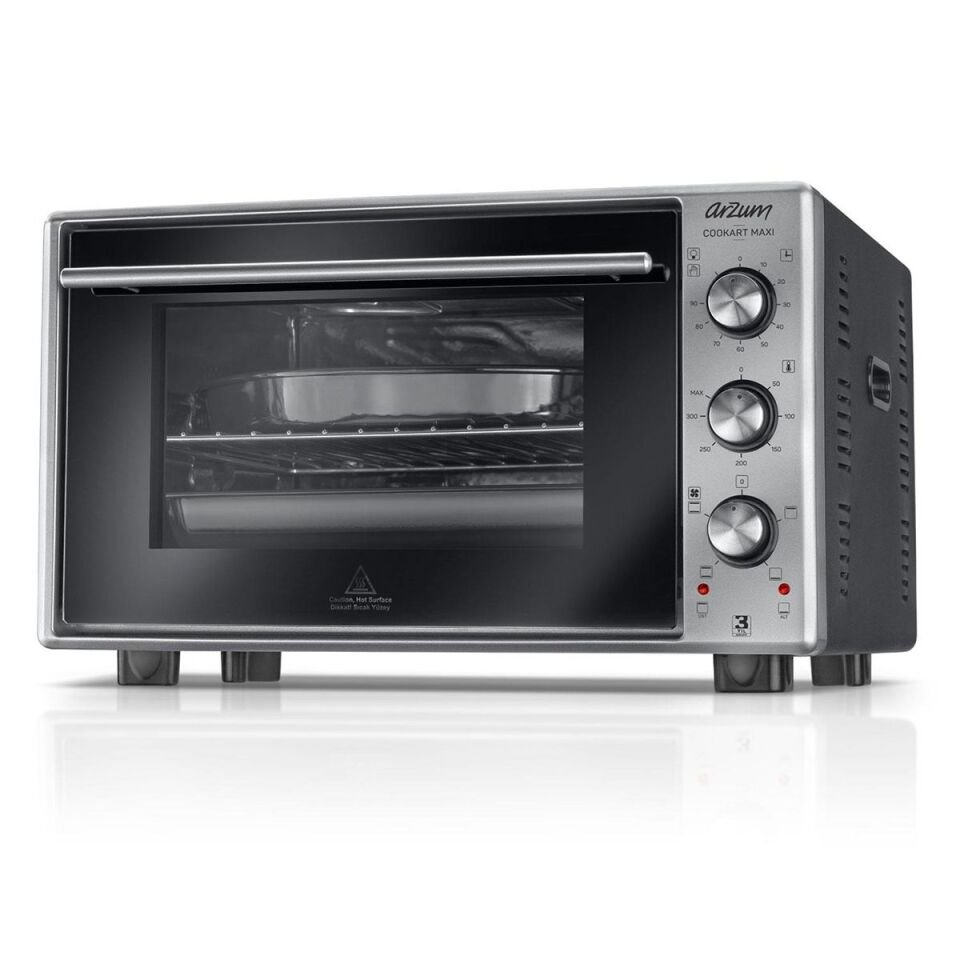 Arzum AR2002 Cookart Maxi 50 L Çift Camlı Fırın - Inox