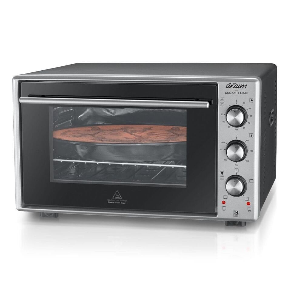Arzum AR2002 Cookart Maxi 50 L Çift Camlı Fırın - Inox