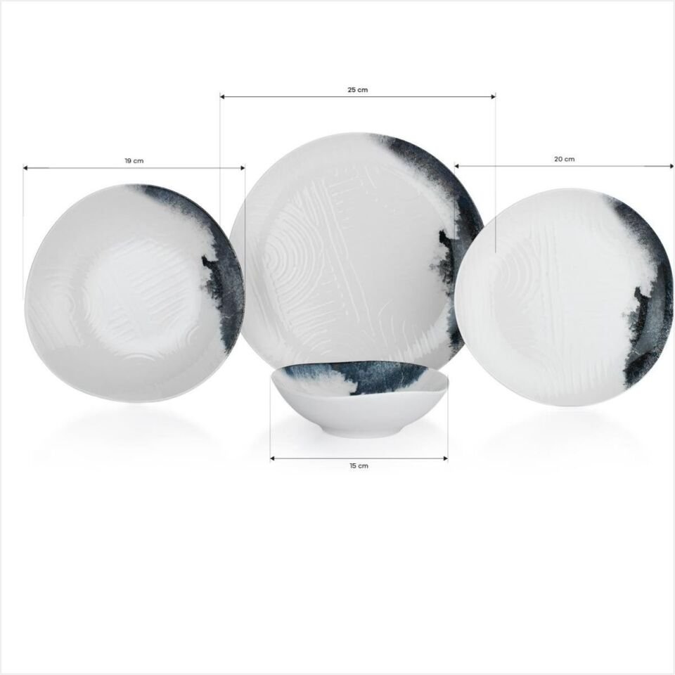 Schafer Lunar Yemek Takımı 24Parça. - Sıy01