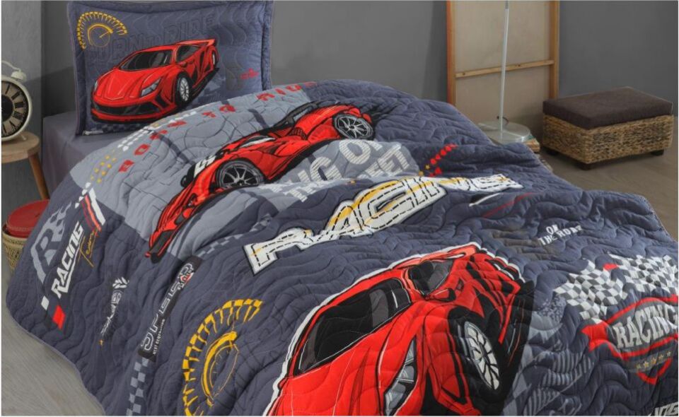 Aran Clasy Ranforce %100 Pamuk Tek Kişilik Uyku Seti Racing Team