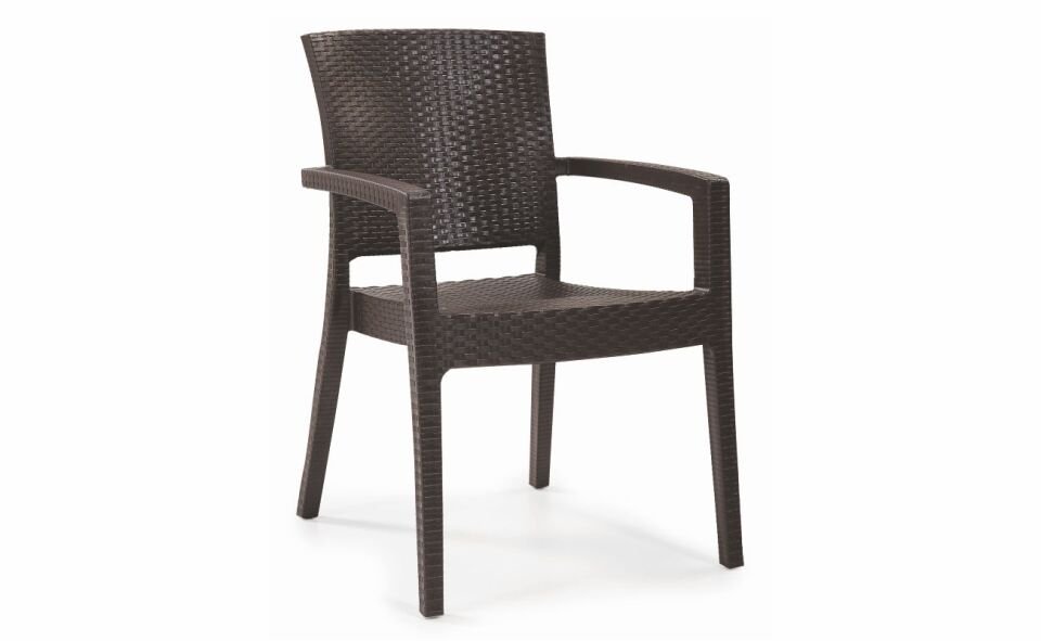 PURTAŞ 90X90 MASA TAKIMI KAHVERENGİ