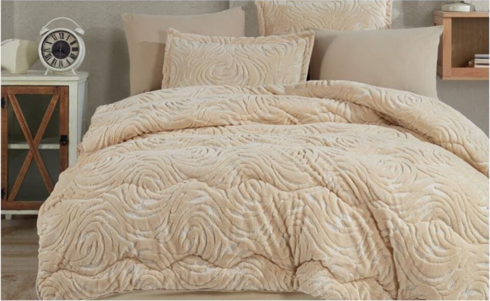 Aran Clasy Wellsoft Jakarlı Tek Kişilik Uyku Seti Reste V1 Bej