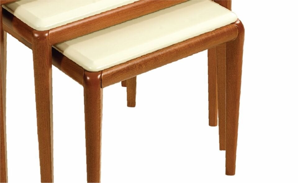 Bolıvıa Zigon Sehpa Krem/Ceviz