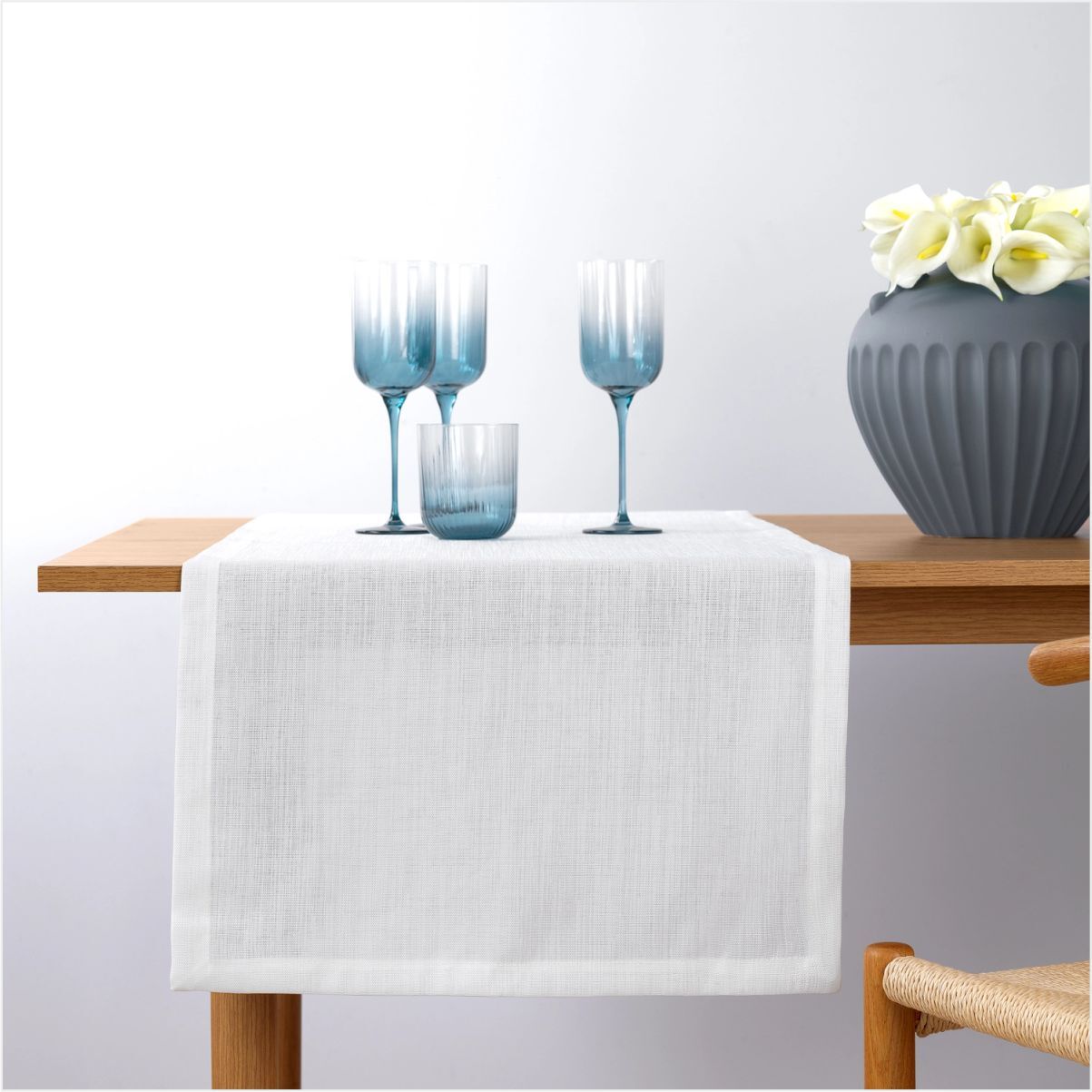 SCHAFER HOME GLORİA RUNNER 45X160 CM 1 PARÇA-BEYAZ