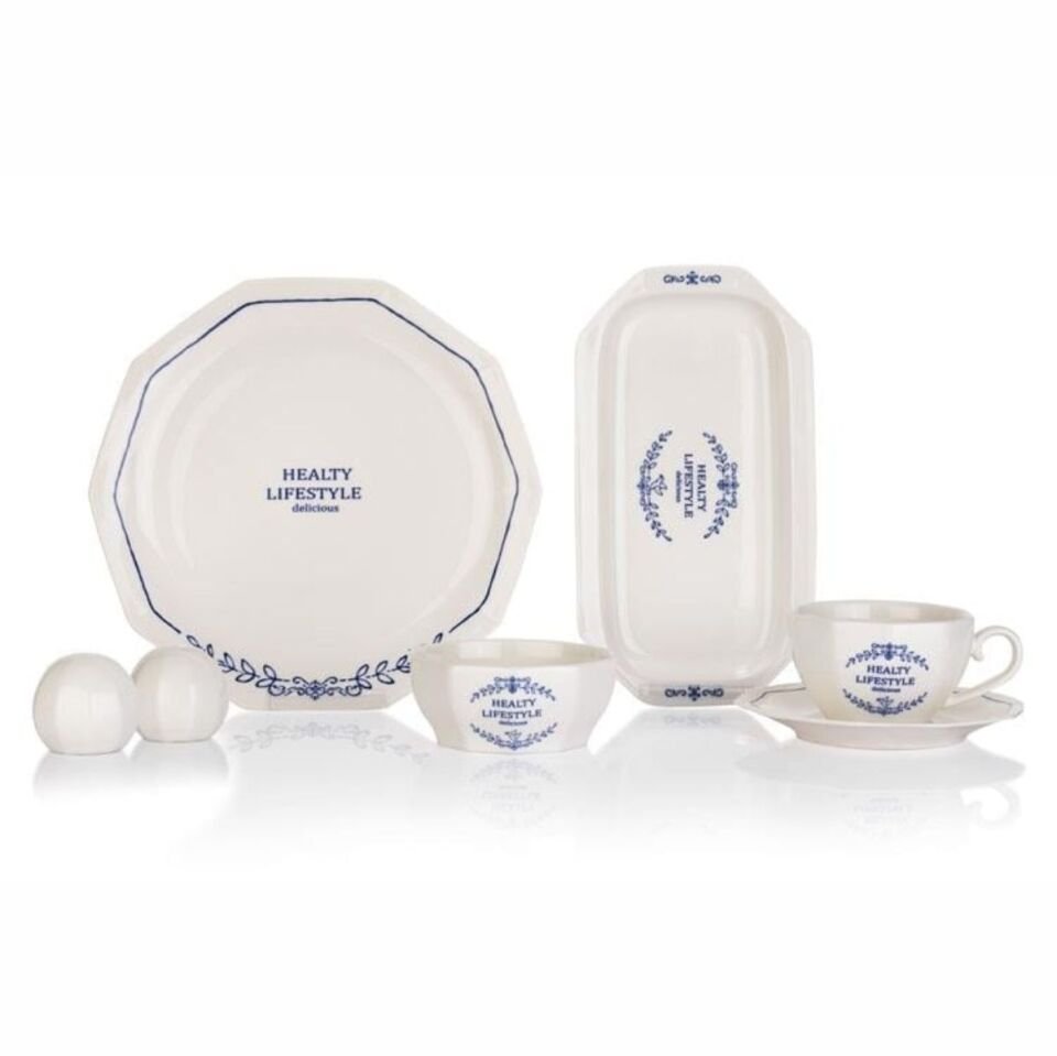 Schafer Swanky Kahvaltı Takımı 32 Parça-Lacivert01