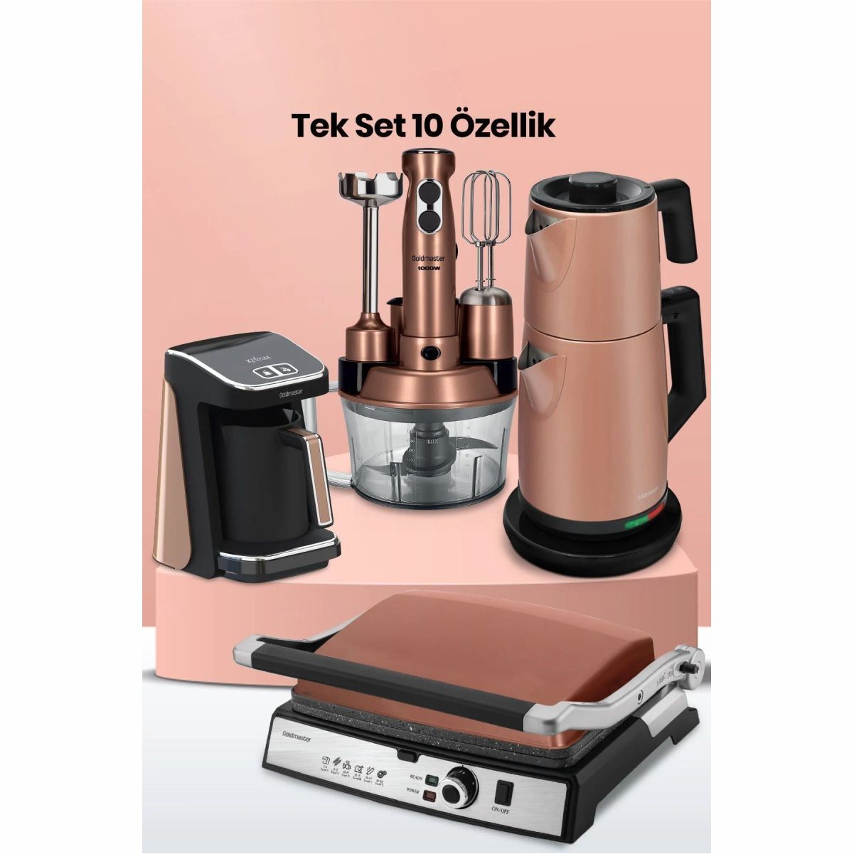 Goldmaster BY-5714G Goldmaster Platinium Gold 24 Parça Elektrikli Çeyiz Paketi