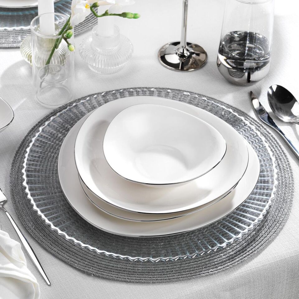 Schafer Dina Yemek Takımı 56 Parça-Platin