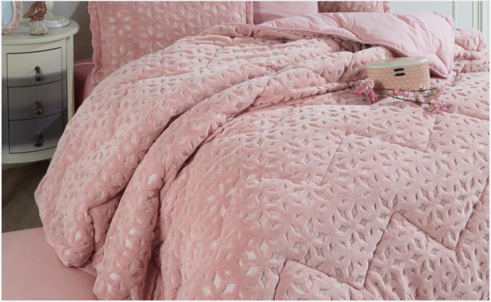 Aran Clasy Wellsoft Jakarlı Tek Kişilik Uyku Seti Babil V3 Pudra