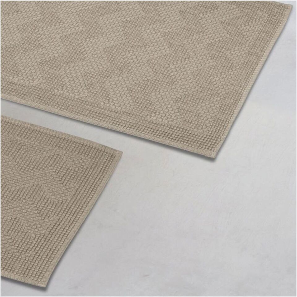 Schafer Home Alba 2 li Şönil Banyo Paspası-Bej