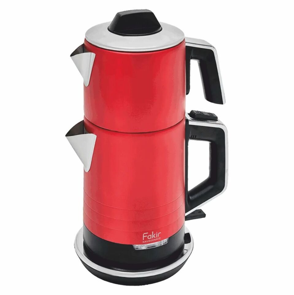 Fakir Temper Kırmızı 1800 W Çelik Çay Makinesi