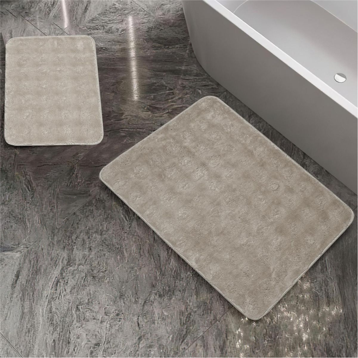 Schafer Home Pia 2'Li Peluş Banyo Paspas - Bej01