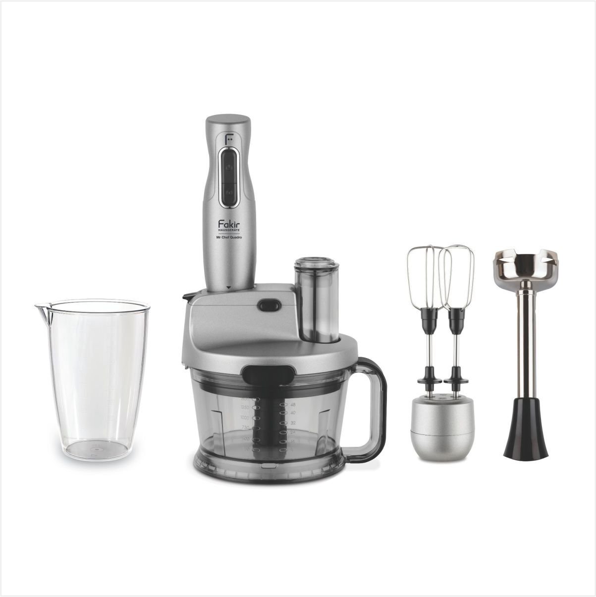 Fakir Mr. Chef Quadro Blender Set 1000W Silver Stone
