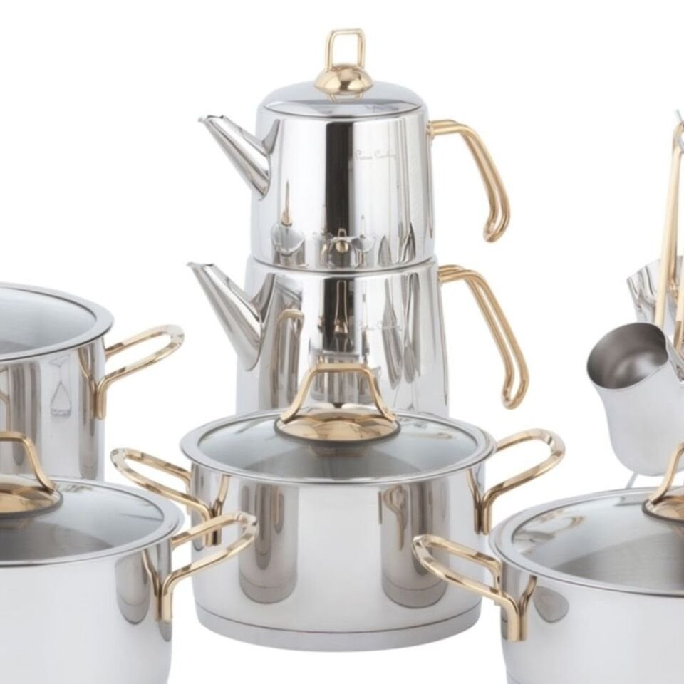 Pierre Cardin Jupiter Gold 16 Parça Tencere Seti