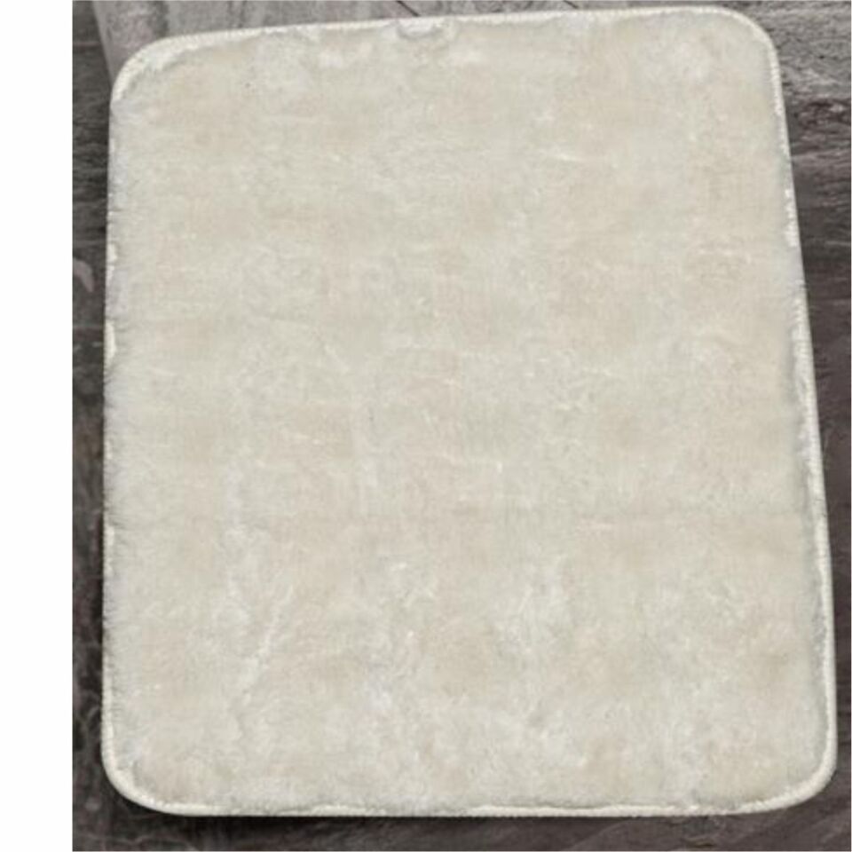 Schafer Home Pia 2'Li Peluş Banyo Paspas - Krem01
