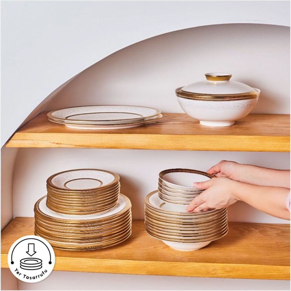 KARACA ROYAL BONE CHARLOTTE BEYAZ GOLD