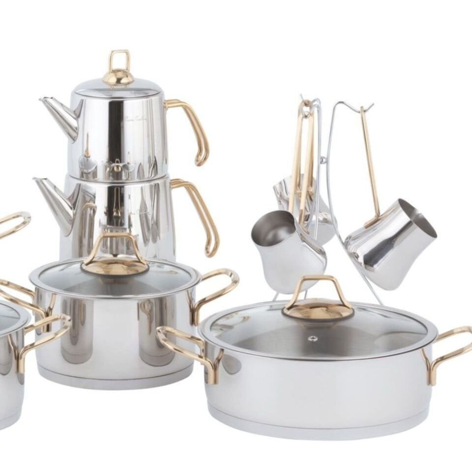 Pierre Cardin Jupiter Gold 16 Parça Tencere Seti