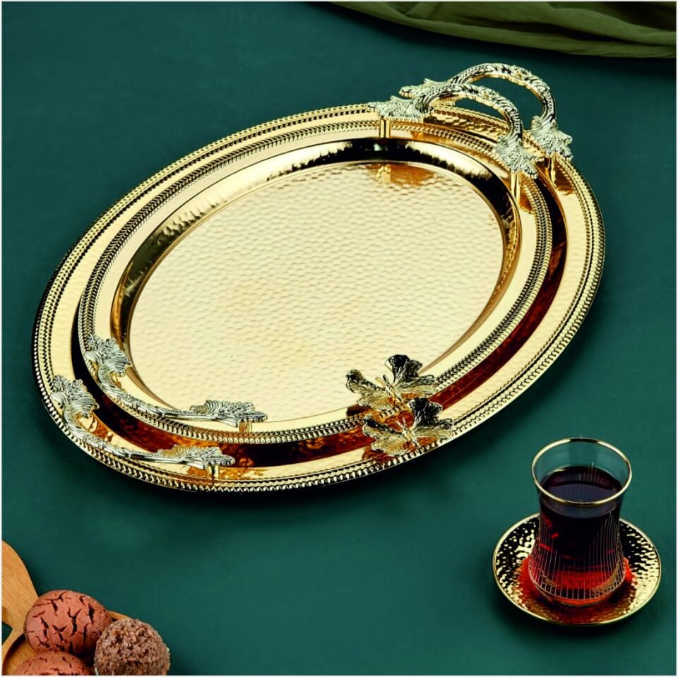 Cooker Ckr3252  Oval 2'Li Metal Tepsi Seti