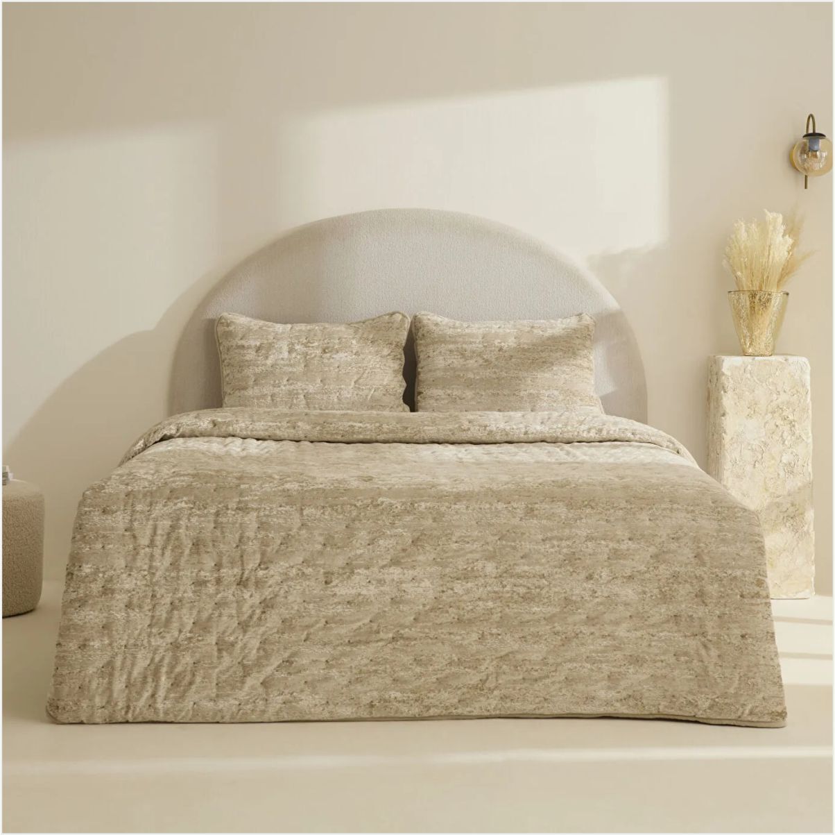 KARACA CLEMENT YATAK ÖRTÜSÜ ÇİFT KİŞİLİK BEJ