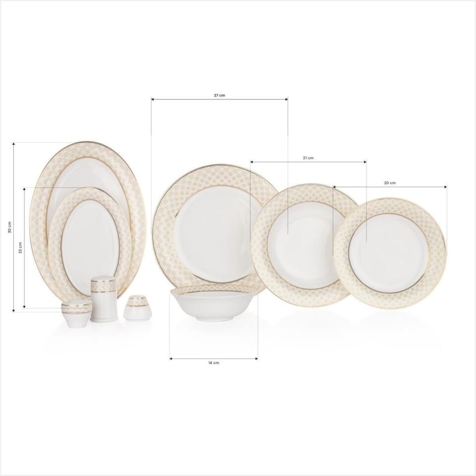 SCHAFER SİLVER YEMEK TAKIMI 56 PARÇA-ALTIN