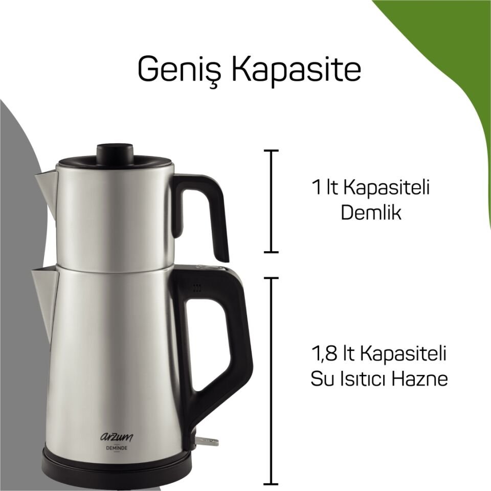 ARZUM AR3134 DREAMTEA ÇAY MAKİNESİ -SİYAH