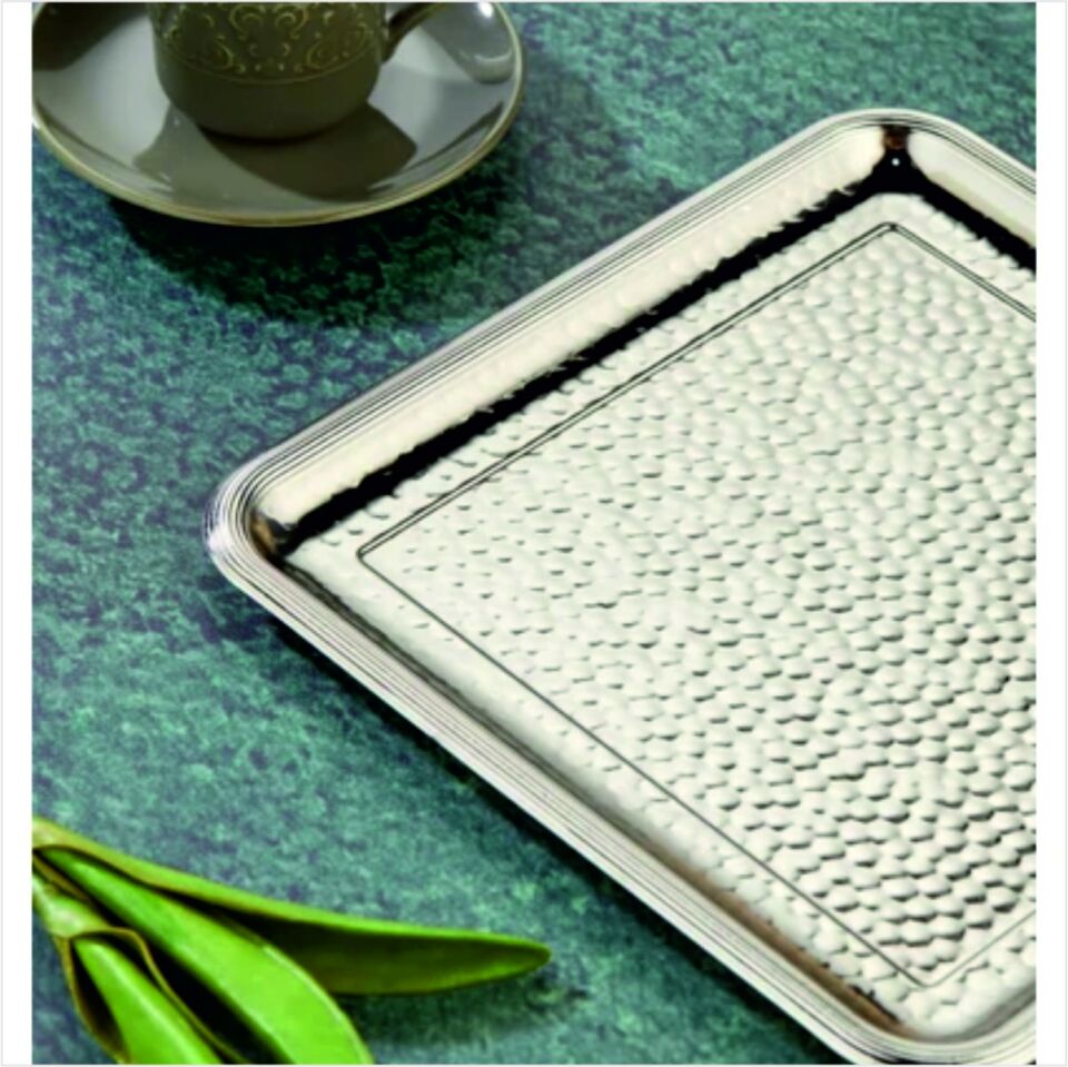 Cooker Ckr3340  Kare Sunum Tepsisi Gümüş