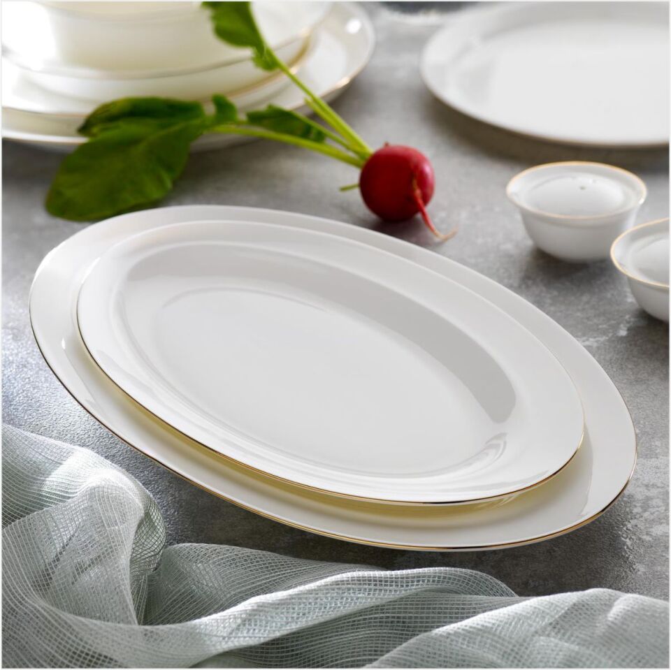 SCHAFER SUPERFİNE BONE LUX YEMEK TAKIMI 56 PARÇA-GOLD