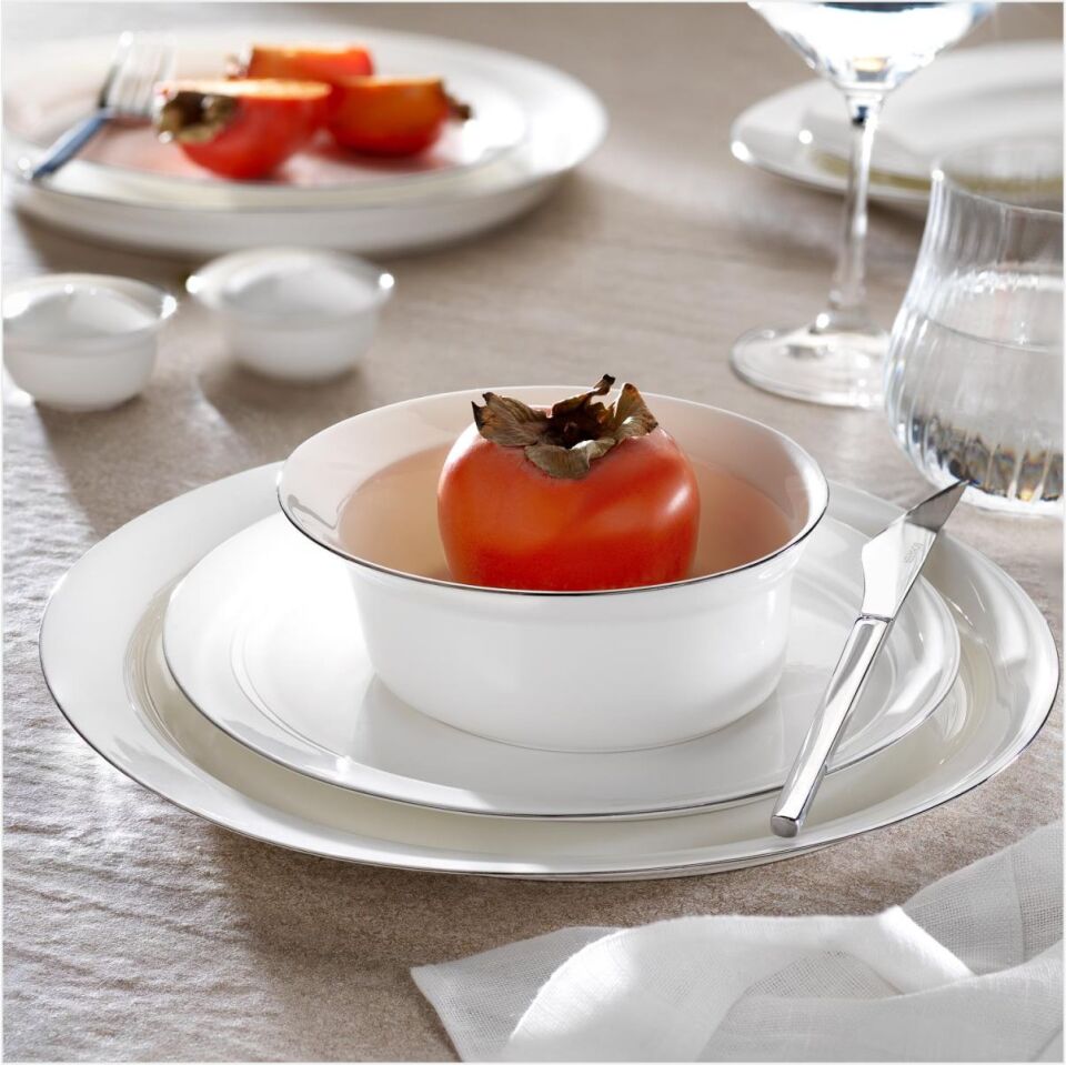 SCHAFER SUPERFİNE BONE LUX YEMEK TAKIMI 56 PARÇA-PLATİN