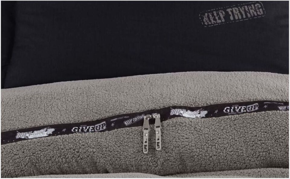 Aran Clasy Wellsoft Nevresim Takımı Tek Kişilik Life is V2 Gri
