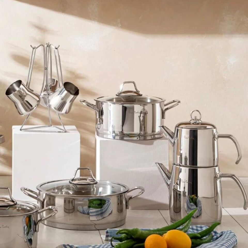 Pierre Cardin Jupiter 17 Parça Tencere Seti