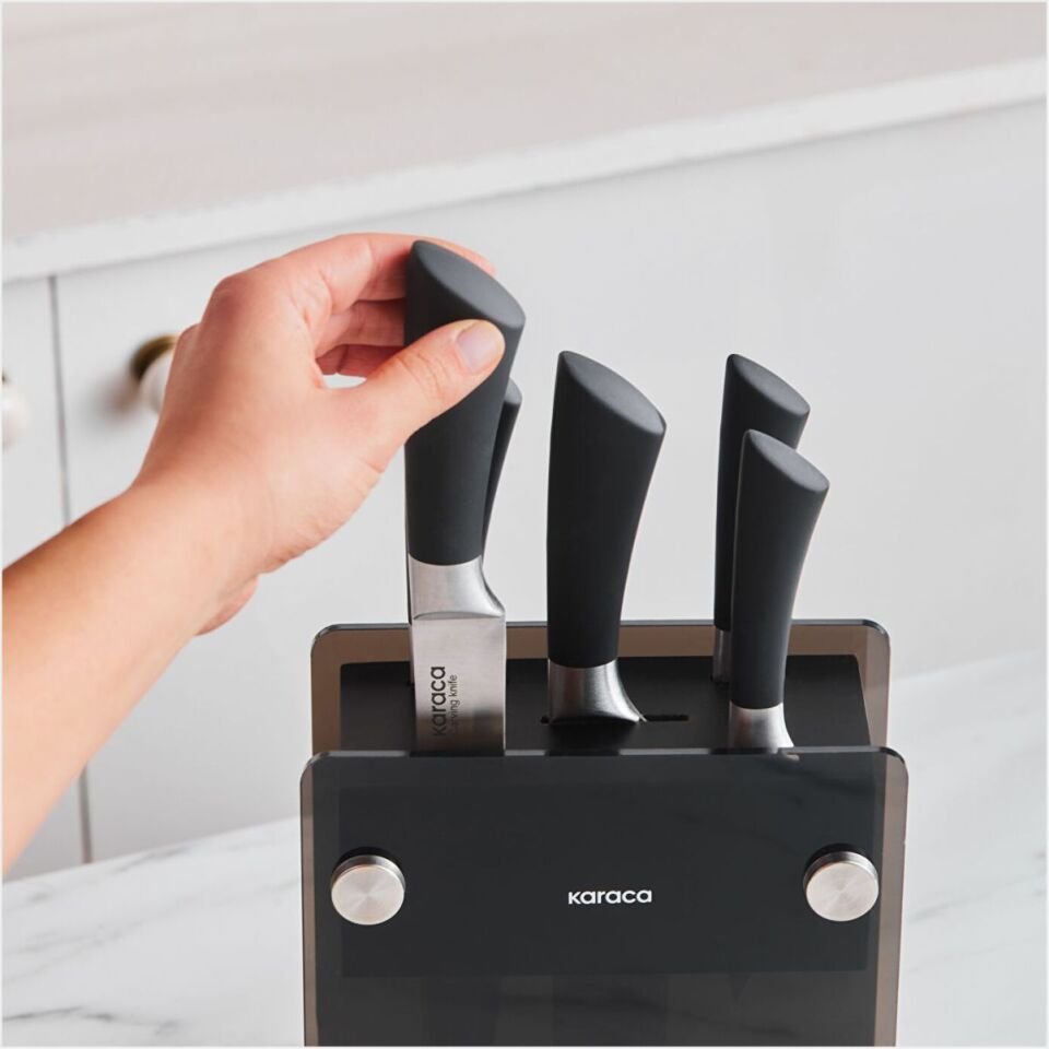 KARACA BLACKER 6 PARÇA BIÇ 25 CM SİYAH