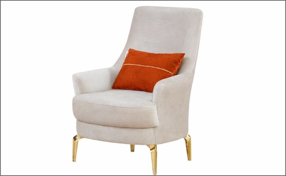 VİVA ELEGANCE KOLTUK TK. 3+1+1 L02 KREM/ 3 LÜ L08 KİREMİT