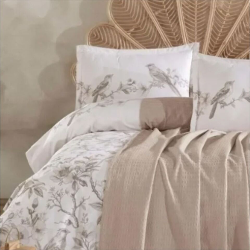 Aran La Nature Nevresimli Çk Pike Takımım V5 Taş Rengi