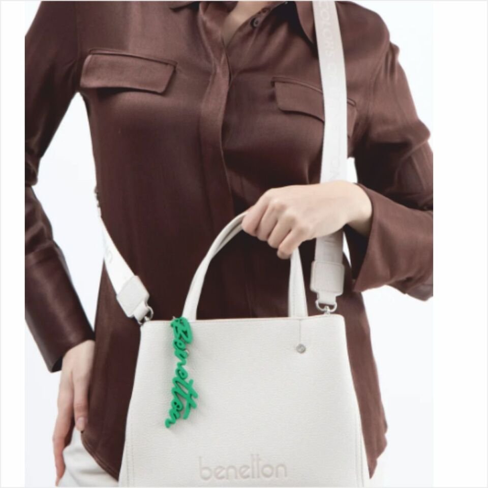 Benetton  BNT-1507 Floter El Çantası Bej